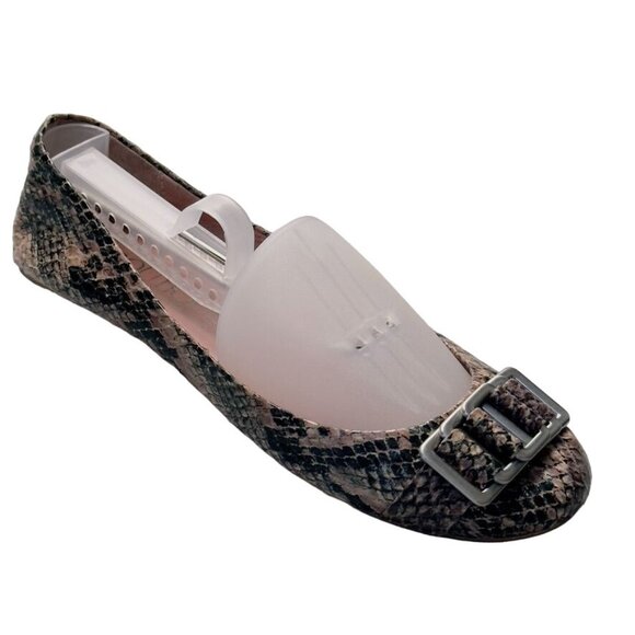 Women's Shoes SE BOUTIQUE Sam Edelman Camden Python Print Ballet Flats Size 7 - Picture 1 of 12